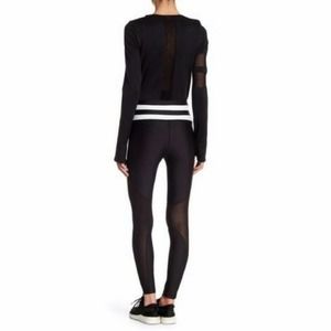 C&C California Leggings with Sheer Panels Size Med